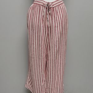 Old navy wide leg striped linen pants/capris